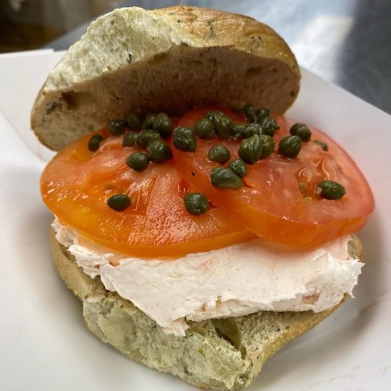 Delicious Bagel with Lox