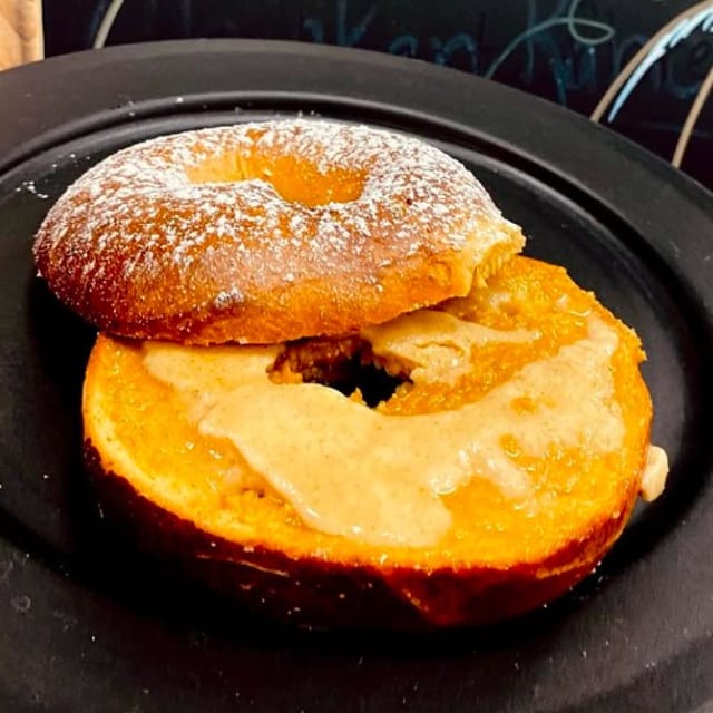 Bagel with Butter Spreads.