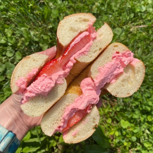 Bagel with Flavored CC.